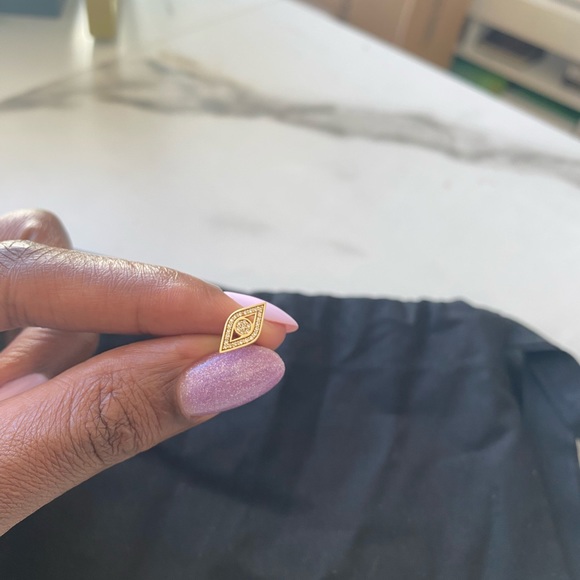 CRYSTAL EVIL EYE EARRING - Picture 4 of 5